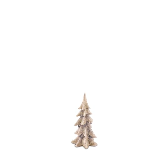 Melrose Gold Metallic Pine Tree with Pinecones Set
